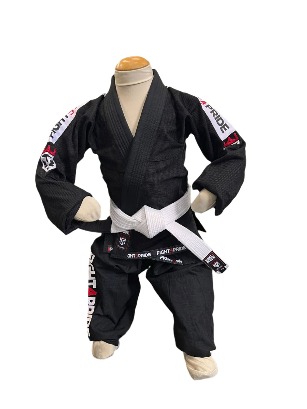 Kids BJJ Gi - Black - Comes With White Belt