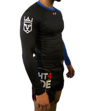 Load image into Gallery viewer, F4P Performance Ranked L/S Rashguard - Blue
